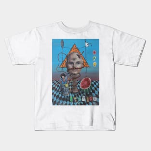 Your Memories Are Lies XXX: Justice | Labyrinth through Writer's Block | Acid Trip Surreal Pop Art Painting Kids T-Shirt